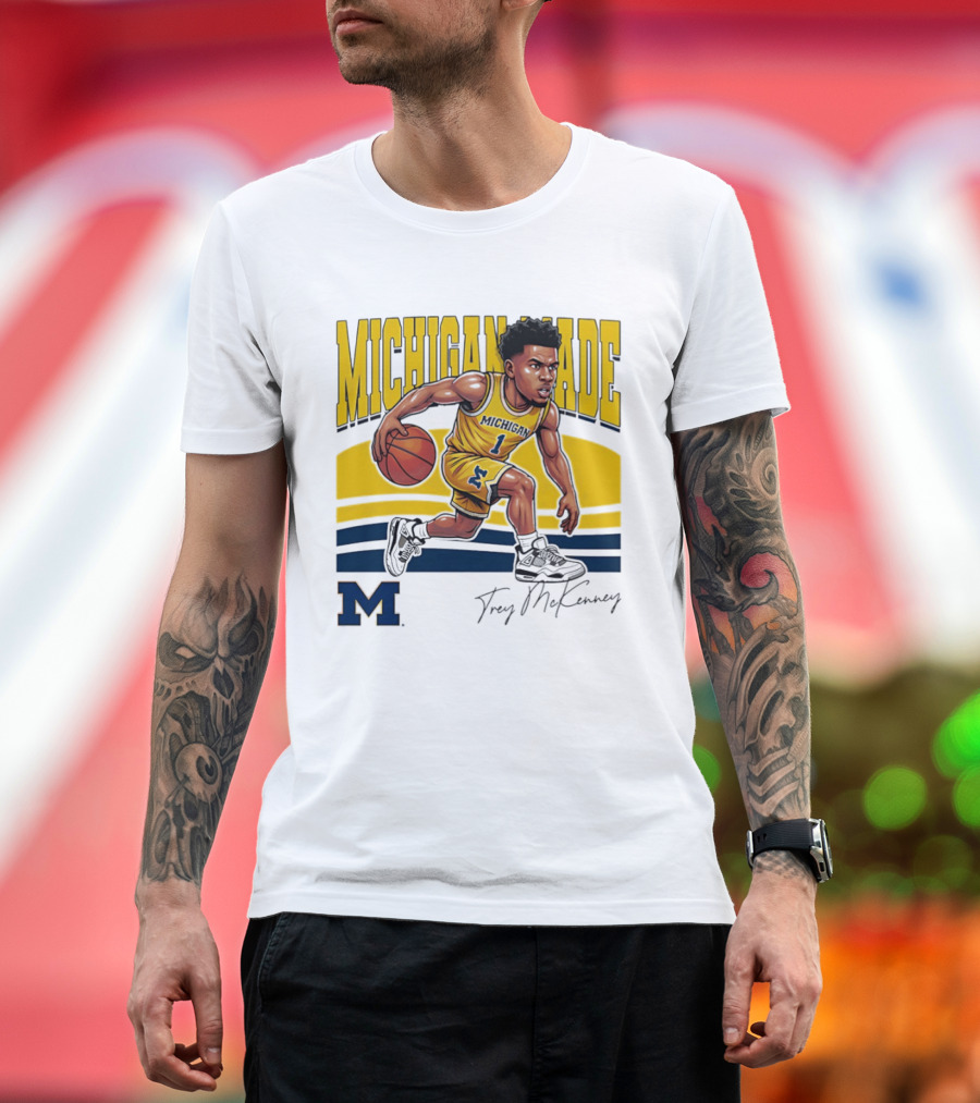 Trey McKenney Michigan Made Basketball Wolverines 2026 T-Shirt