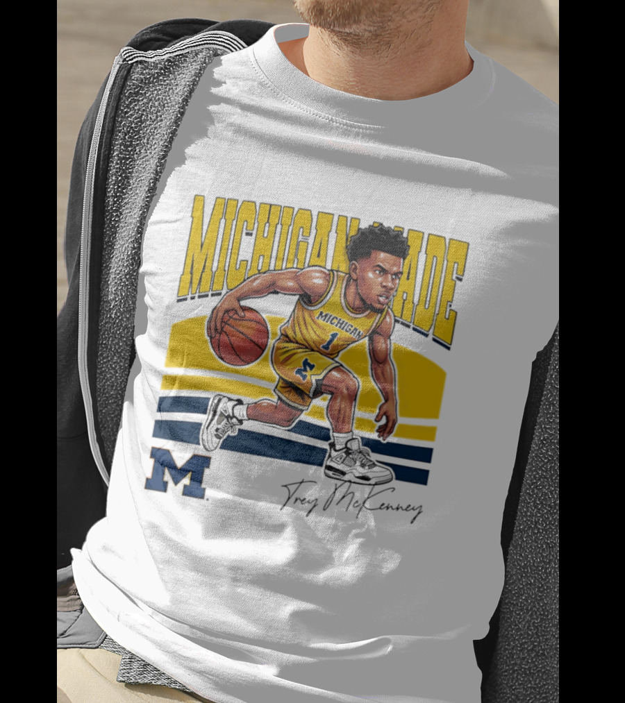 Trey McKenney Michigan Made Basketball Wolverines 2026 T-Shirt