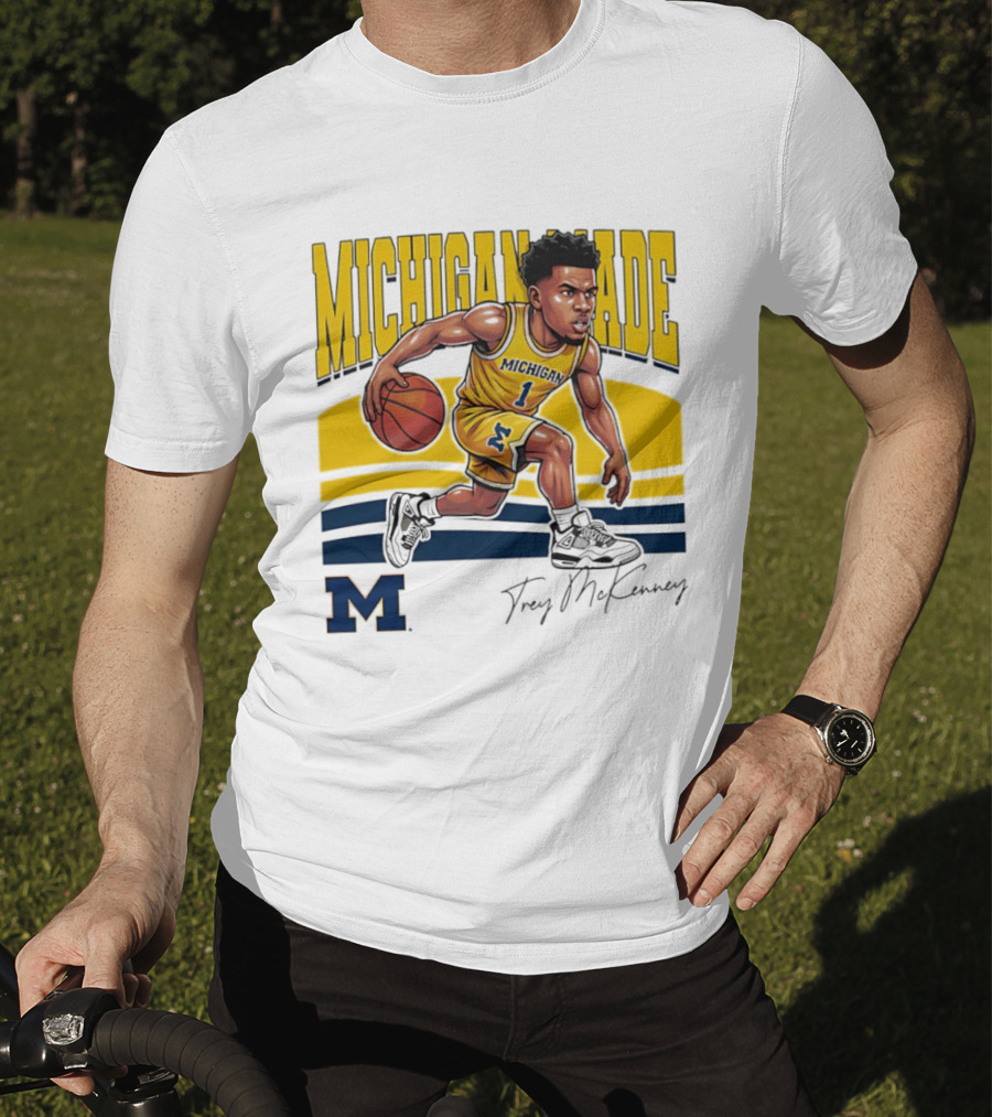 Trey McKenney Michigan Made Basketball Wolverines 2026 T-Shirt