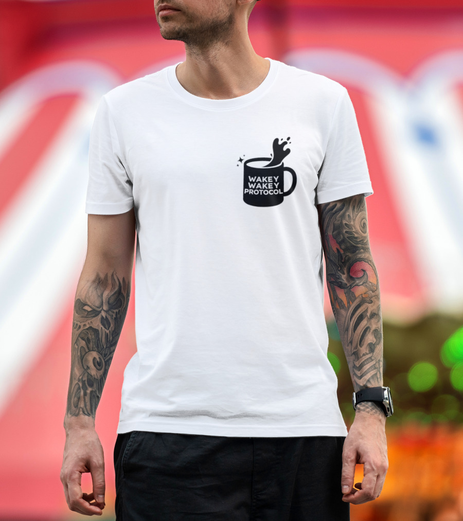 Wakey Wakey Protocol Coffee Spill Cup T-Shirt