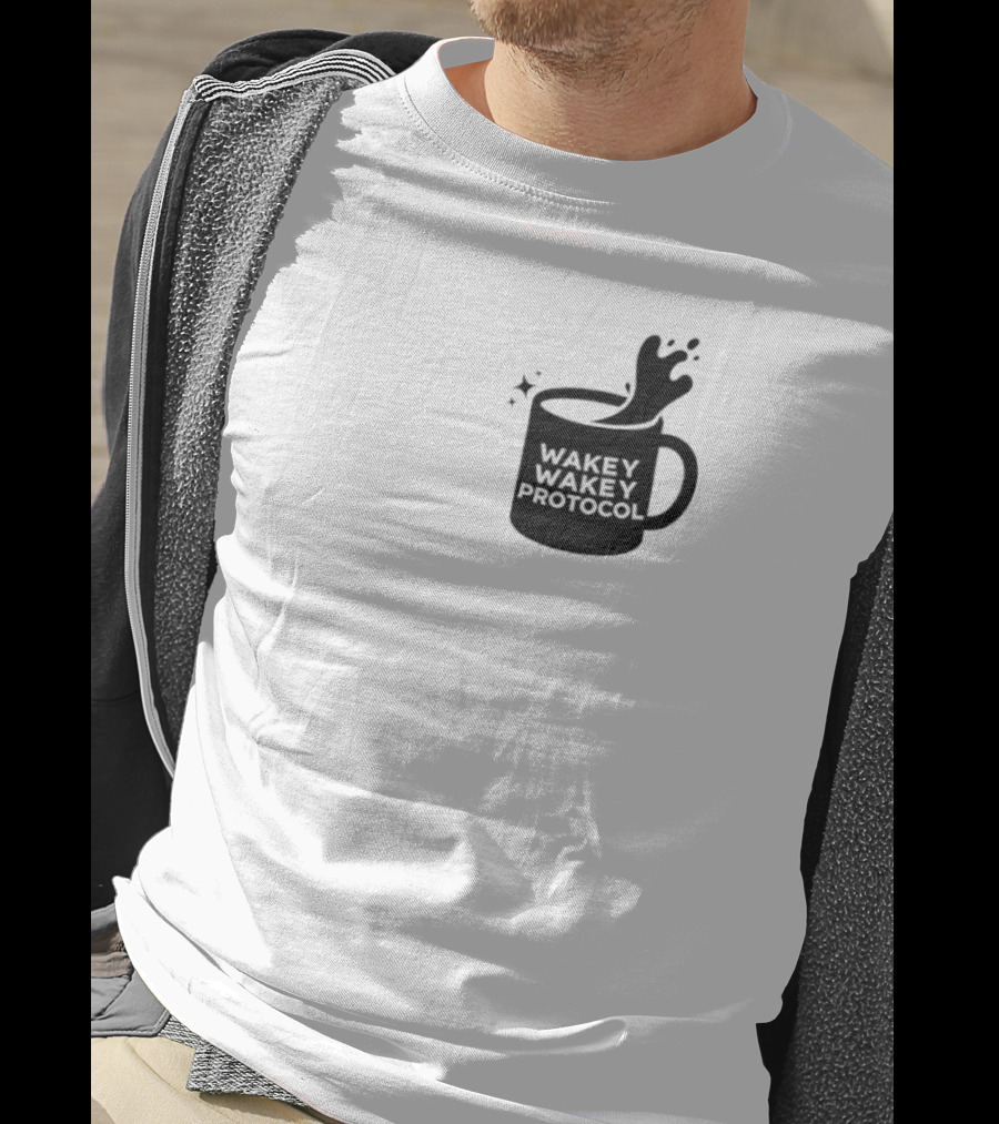 Wakey Wakey Protocol Coffee Spill Cup T-Shirt