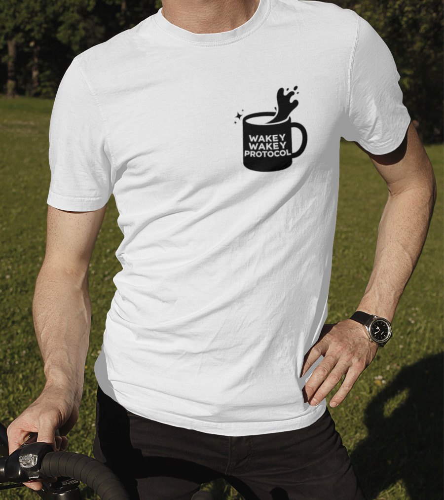 Wakey Wakey Protocol Coffee Spill Cup T-Shirt