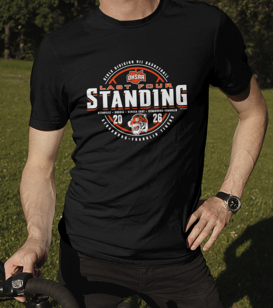 2026 OHSAA Division VII Basketball Last Four Standing Strasburg Franklin Tigers T-Shirt
