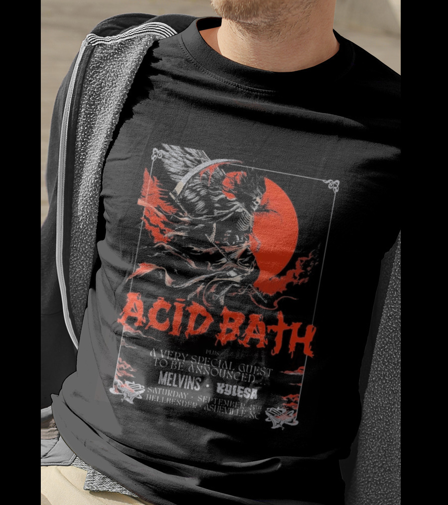Acid Bath Hellbender Tour Asheville North Carolina September 5th 2026 T-Shirt