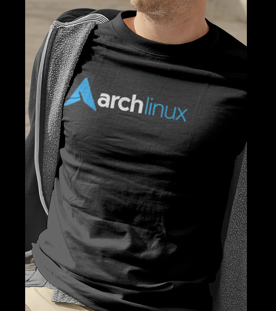 Archlinux Blue And White T-Shirt