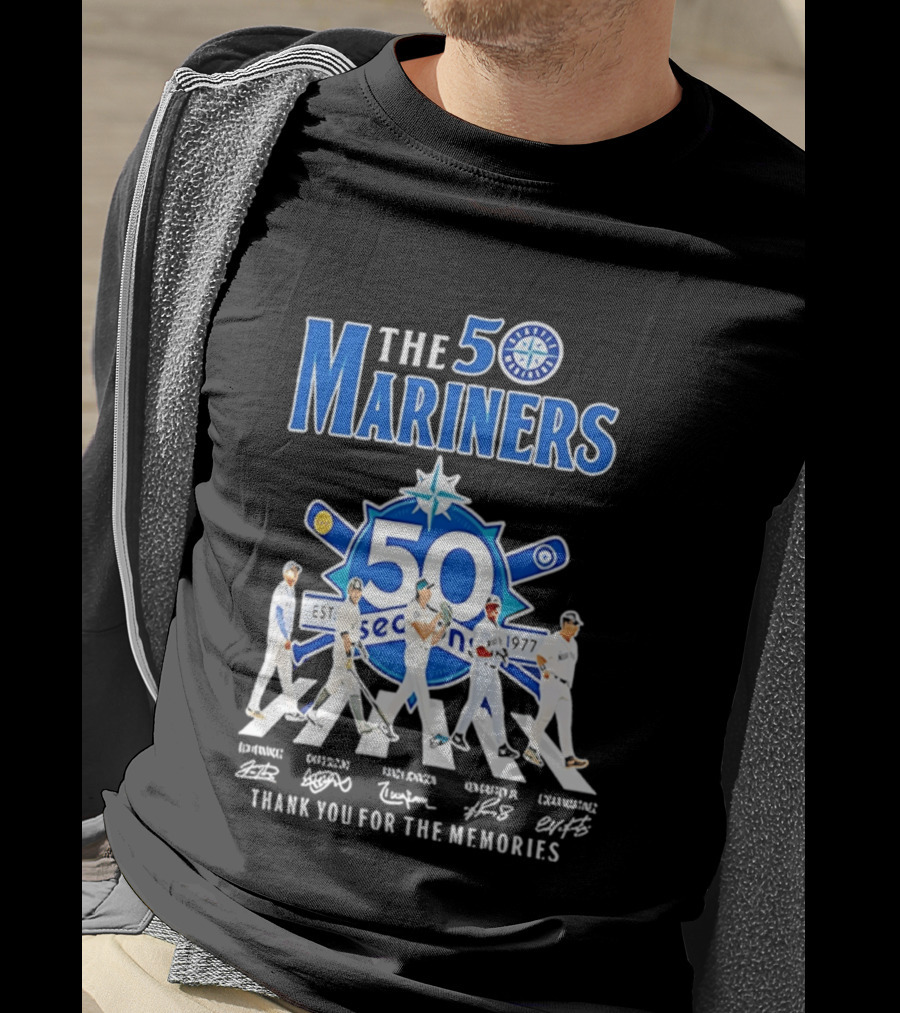 50 Seasons Seattle Mariners Thank You For The Memories 1977 2027 T-Shirt