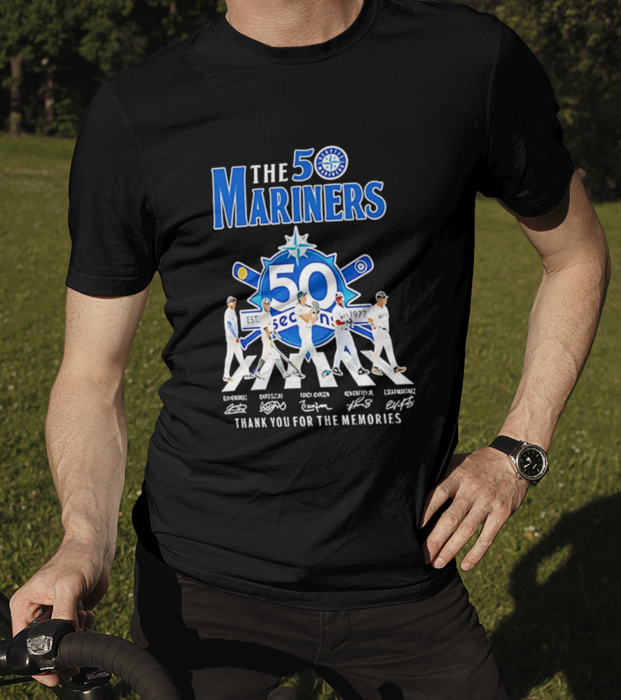 50 Seasons Seattle Mariners Thank You For The Memories 1977 2027 T-Shirt