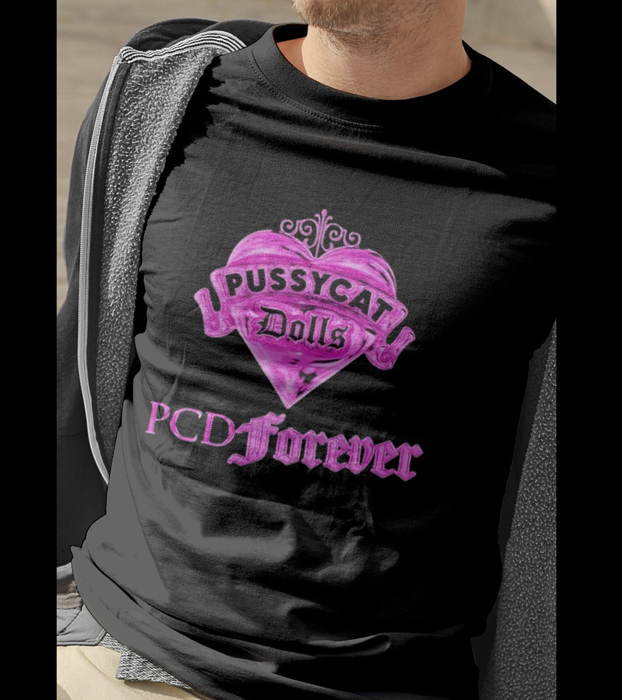 Pussycat Dolls PCD Forever Pink Heart T-Shirt