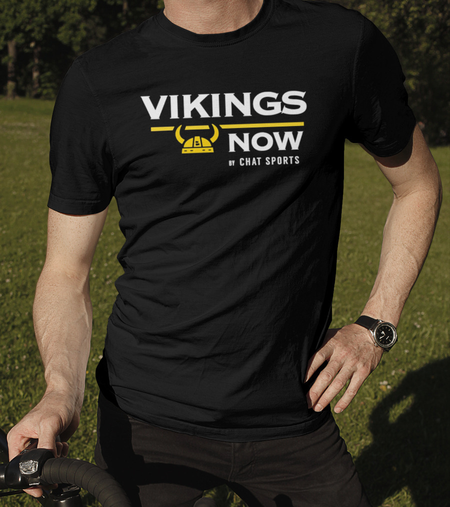 Vikings Now Chat Sports Minnesota Vikings Horns Helmets T-Shirt