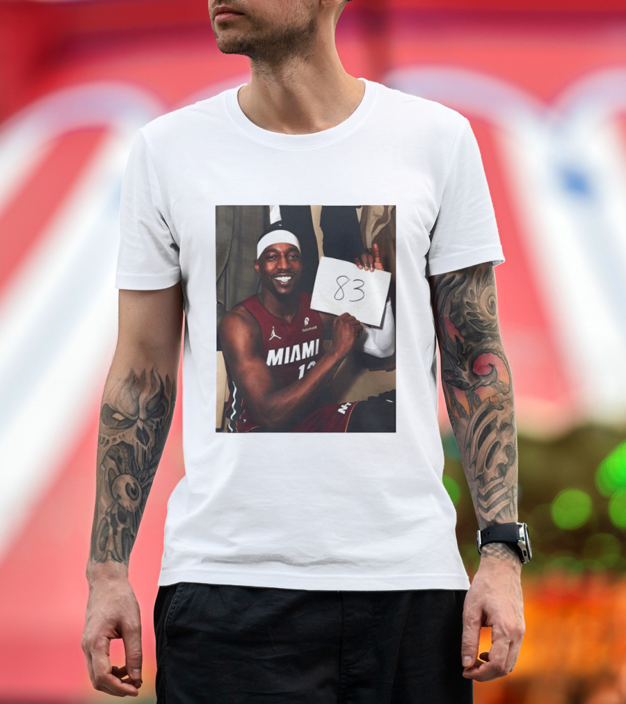 Bam Adebayo 83 Points Miami Heat Tribute NBA Legend Wilt Chamberlain T-Shirt