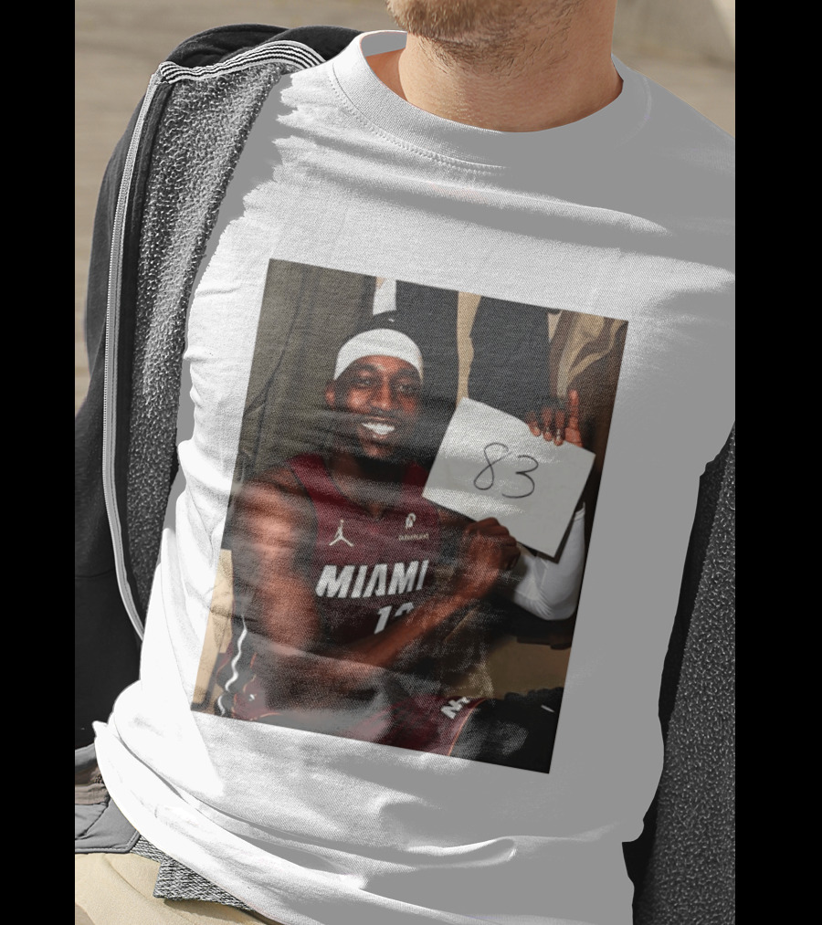 Bam Adebayo 83 Points Miami Heat Tribute NBA Legend Wilt Chamberlain T-Shirt