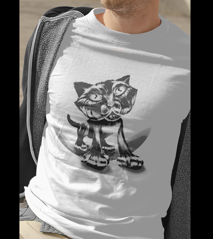 Charles Bruce Foundation Kursid Cat Sketch T-Shirt