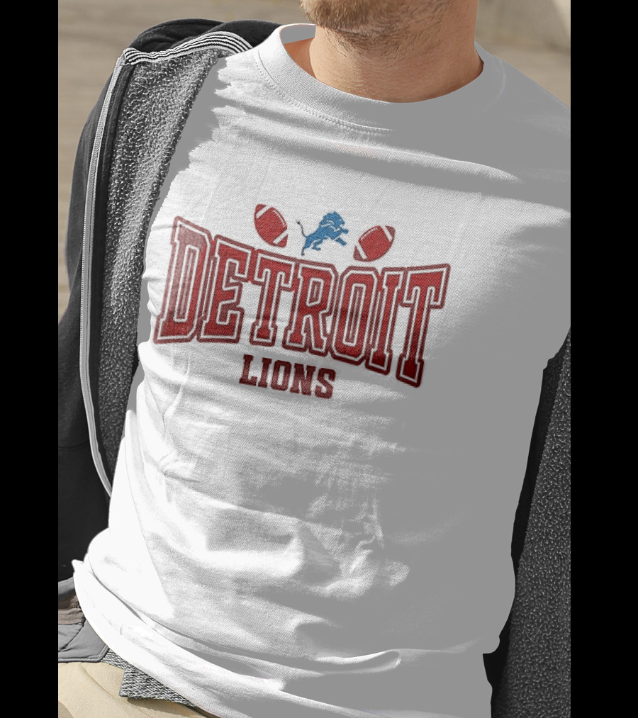 Detroit Lions My Heart Belongs Valentine's Day T-Shirt