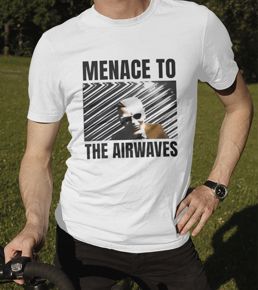 Menace To The Airwaves Distorted Radio Broadcast T-Shirt