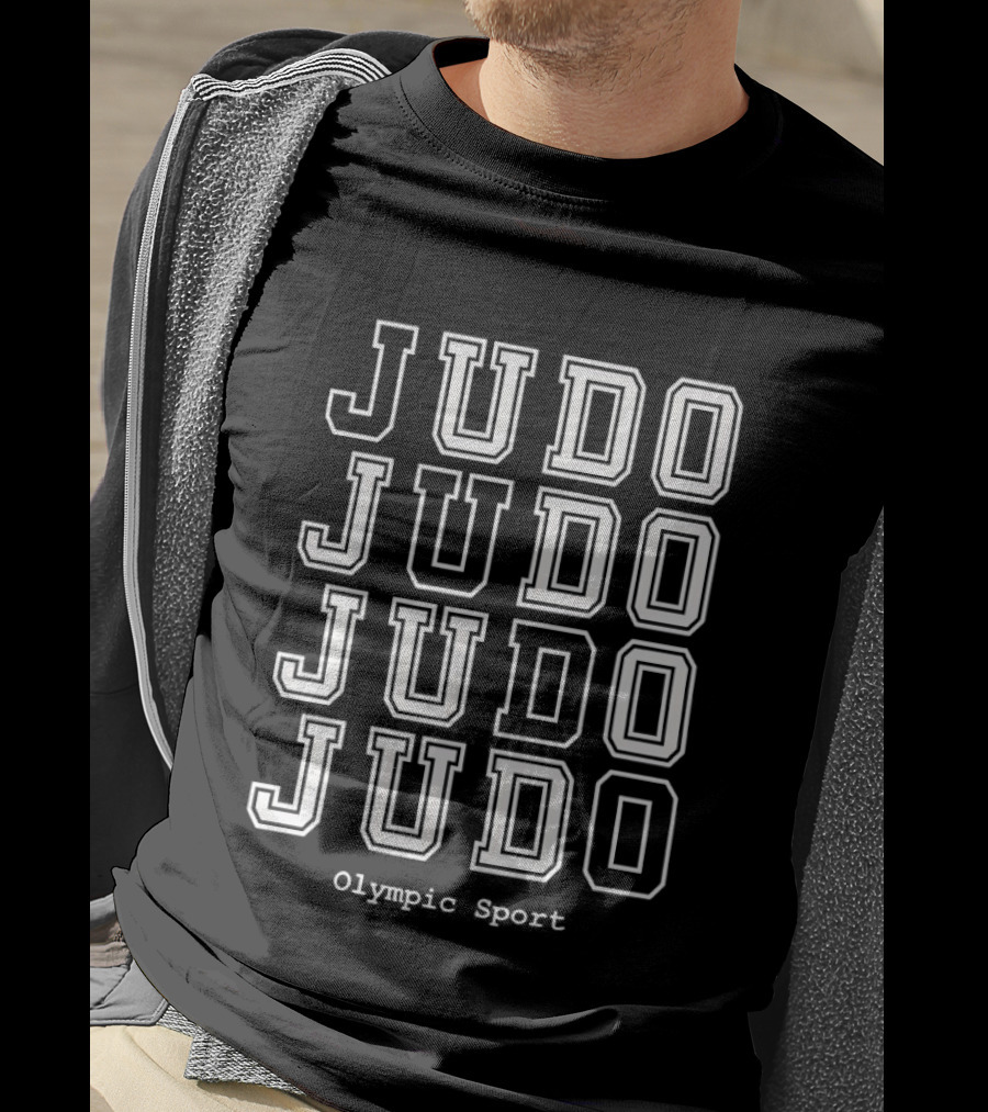 JUDO Repeated Text Olympic Sport T-Shirt