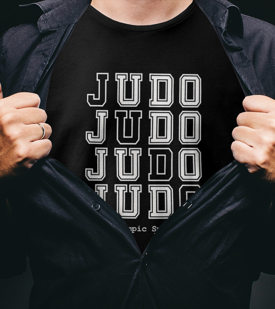 JUDO Repeated Text Olympic Sport T-Shirt