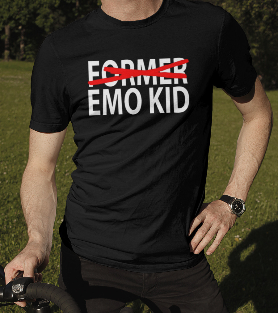 Former Emo Kid Emo Crossed Out Red Line T-Shirt