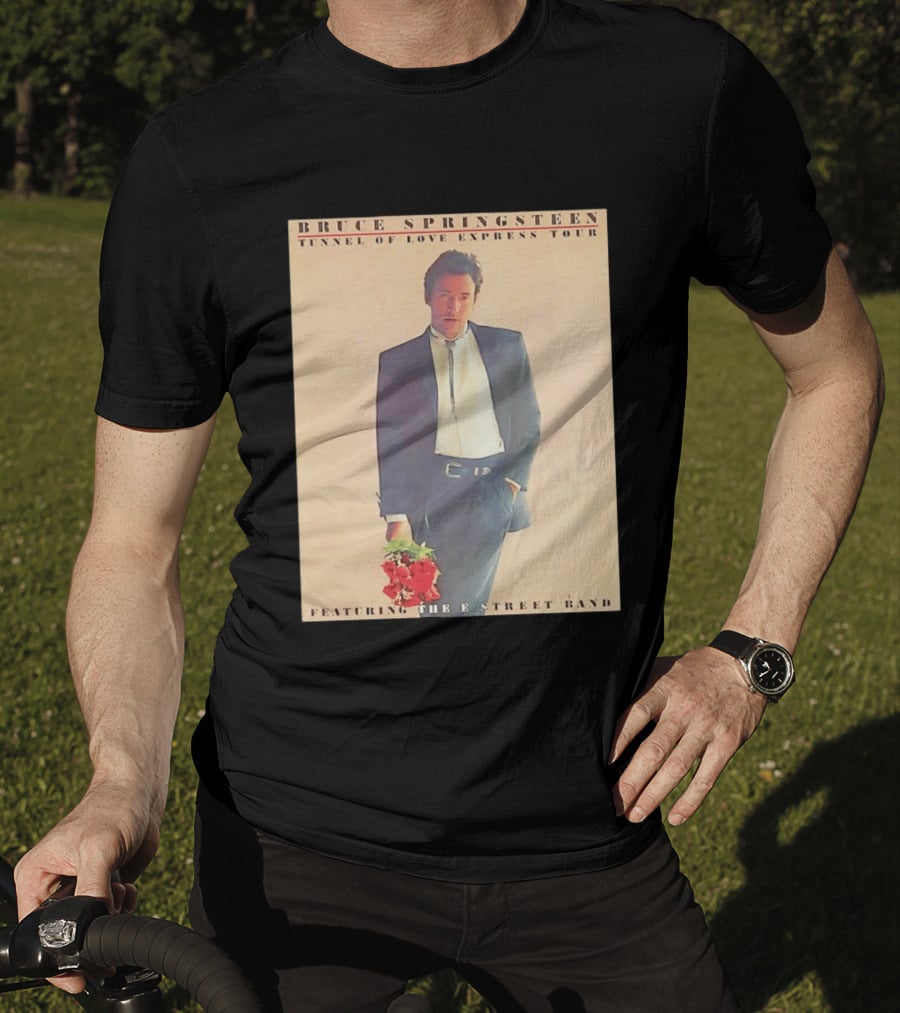 Bruce Springsteen Tunnel Of Love Express Tour Featuring The E Street Band 80s Vintage Rock Music Memorabilia T-Shirt