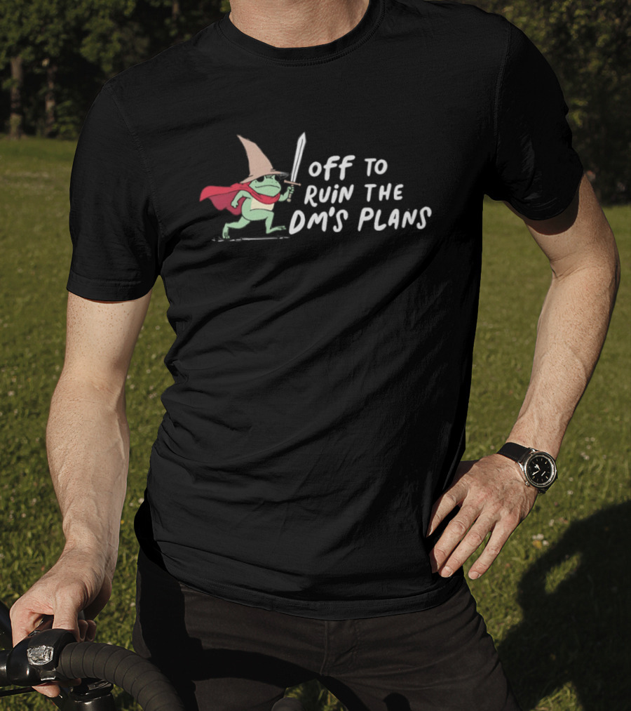 Frog Wizard With Sword Ready To Ruin DM's Plans T-Shirt