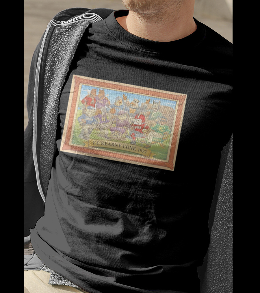 FT Kearny Conf 1977 PHS Athletic Mascots In Collegiate Uniforms T-Shirt