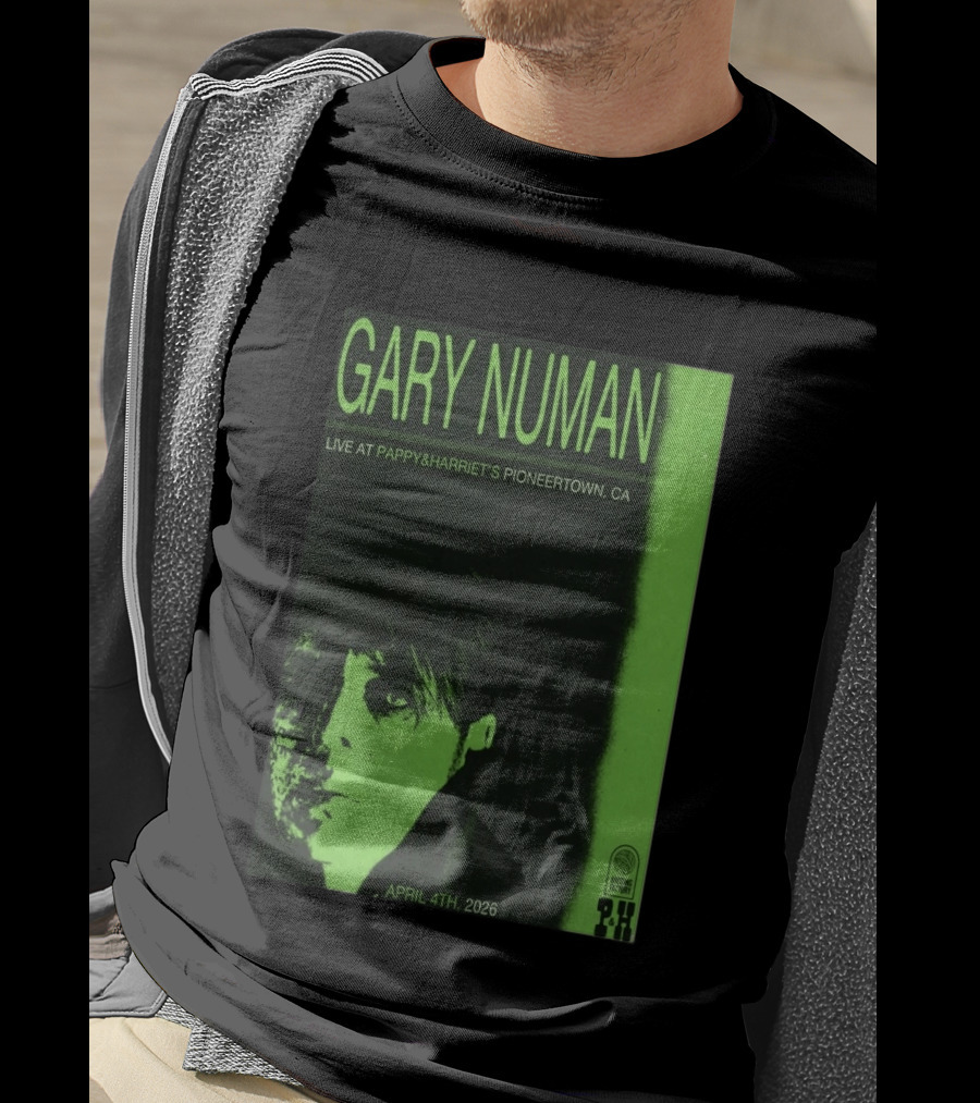 Gary Numan Live At Pappy & Harriet's Pioneertown CA April 4th 2026 T-Shirt