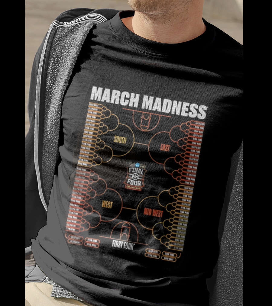 March Madness NCAA Men's Basketball Tournament 2026 Bracket Championship T-Shirt