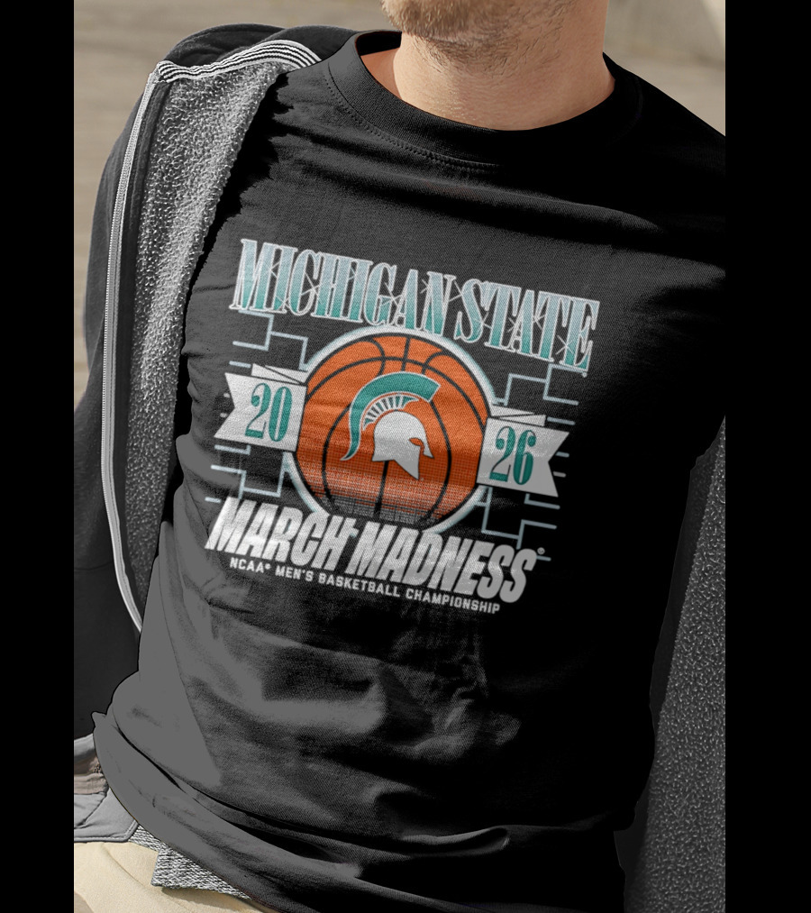 Michigan State Spartans 2026 March Madness NCAA Men's Basketball Championship T-Shirt