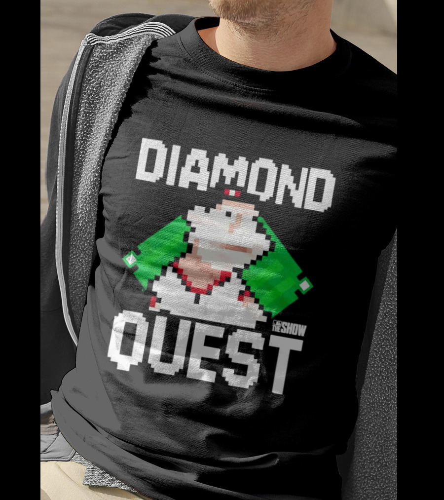 MLB The Show Diamond Quest Pixelated Baseball Adventure T-Shirt