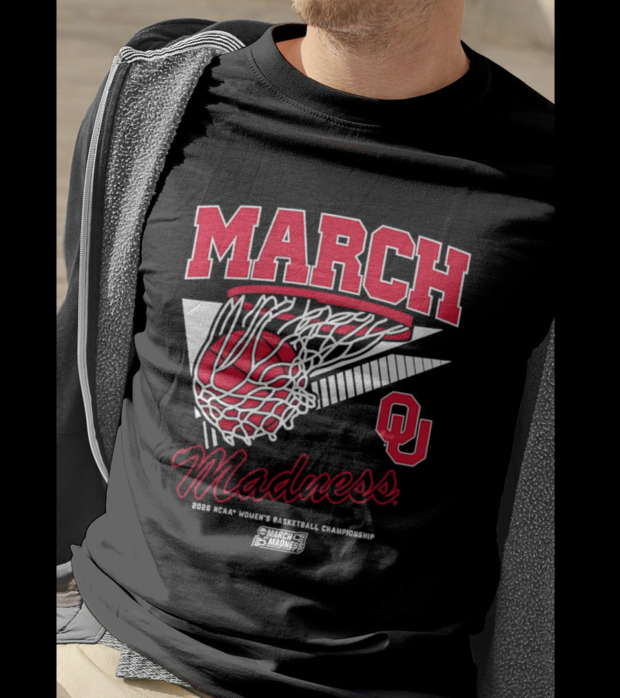 Oklahoma Sooners March Madness 2026 NCAA Women's Basketball Championship T-Shirt