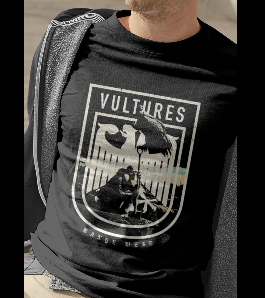 Vultures Kanye West Shield With Vultures And Embrace T-Shirt