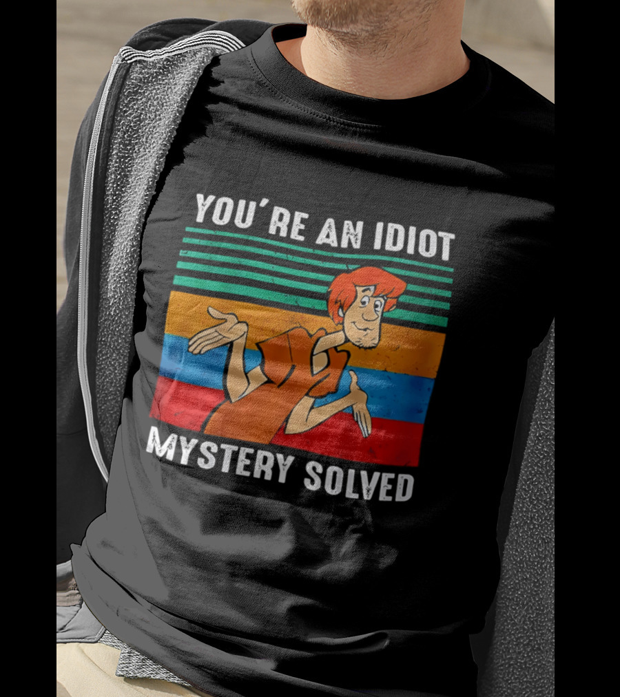 You're An Idiot Mystery Solved Shaggy T-Shirt