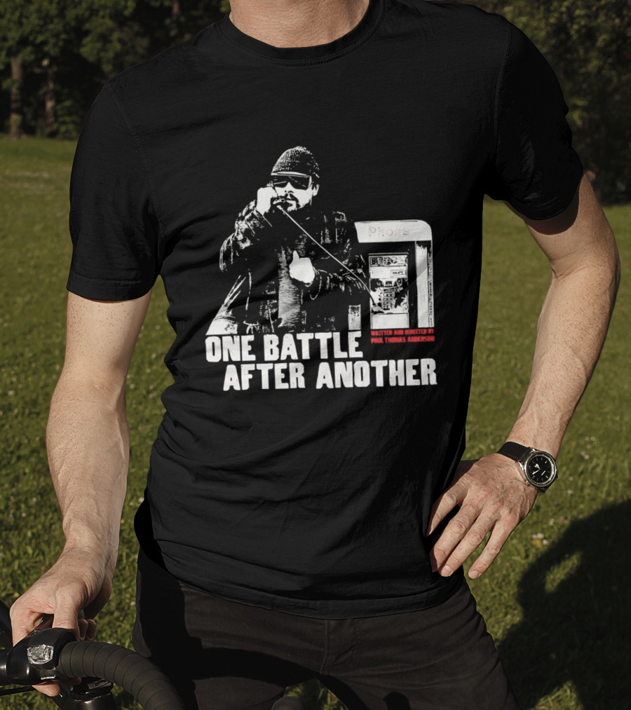 One Battle After Another Phone Booth Action T-Shirt