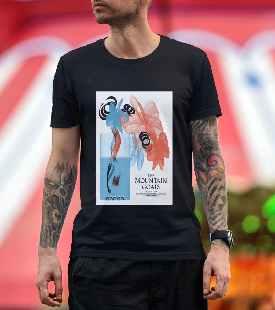 The Mountain Goats Carnegie Hall NYC Dec 11 2026 Stern Auditorium Perelman Stage T-Shirt
