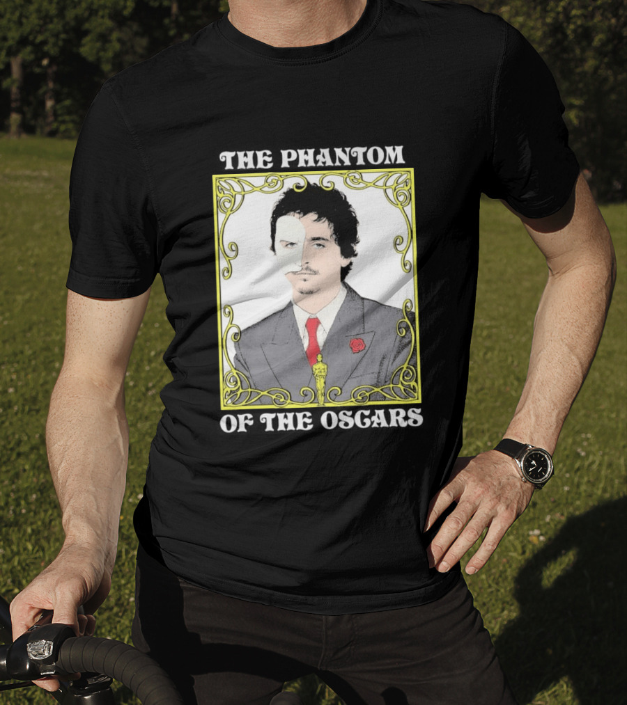 The Phantom Of The Awards Mask Suit Rose Oscar T-Shirt