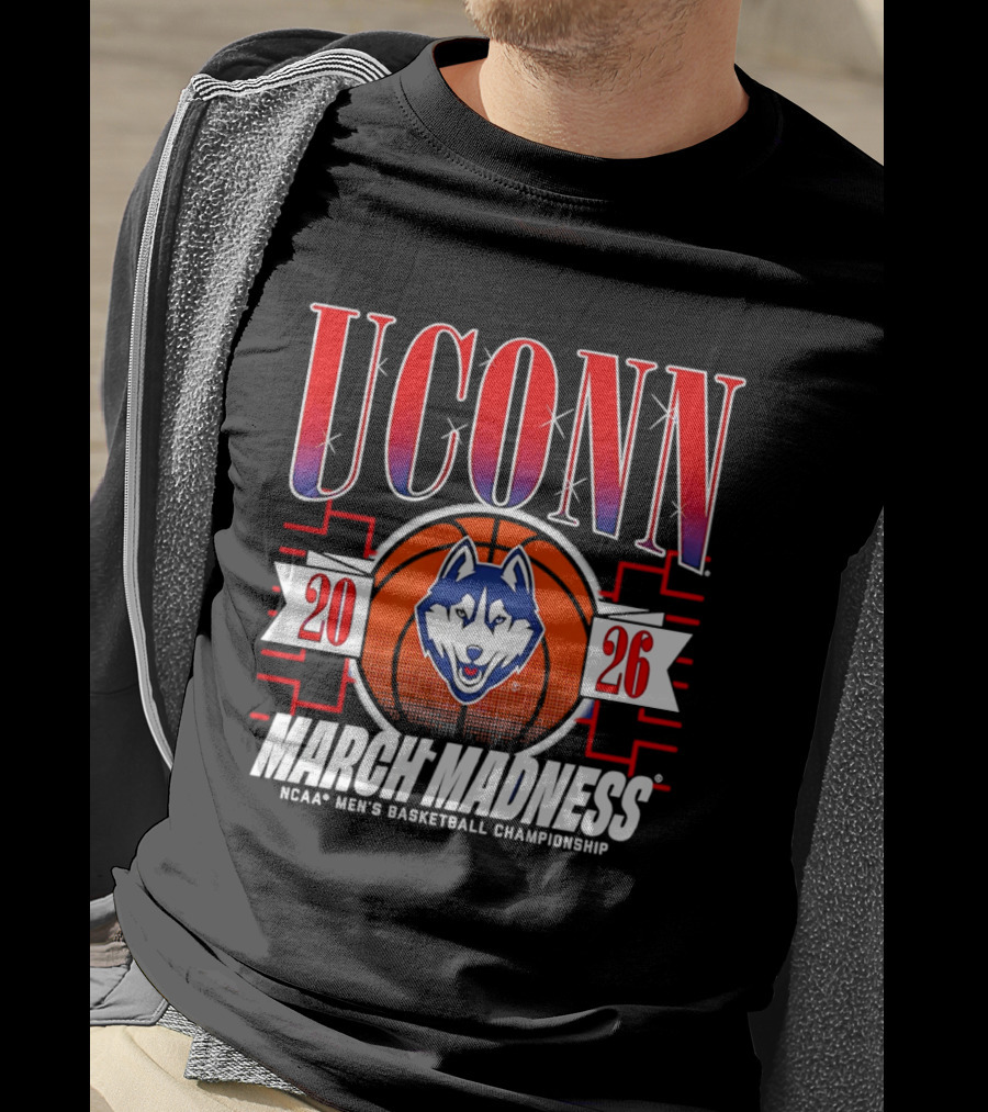 UConn Huskies 2026 NCAA Men's Basketball Championship March Madness T-Shirt