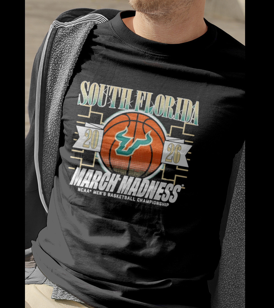 USF Bulls NCAA Men's Basketball South Florida 2026 March Madness Championship T-Shirt
