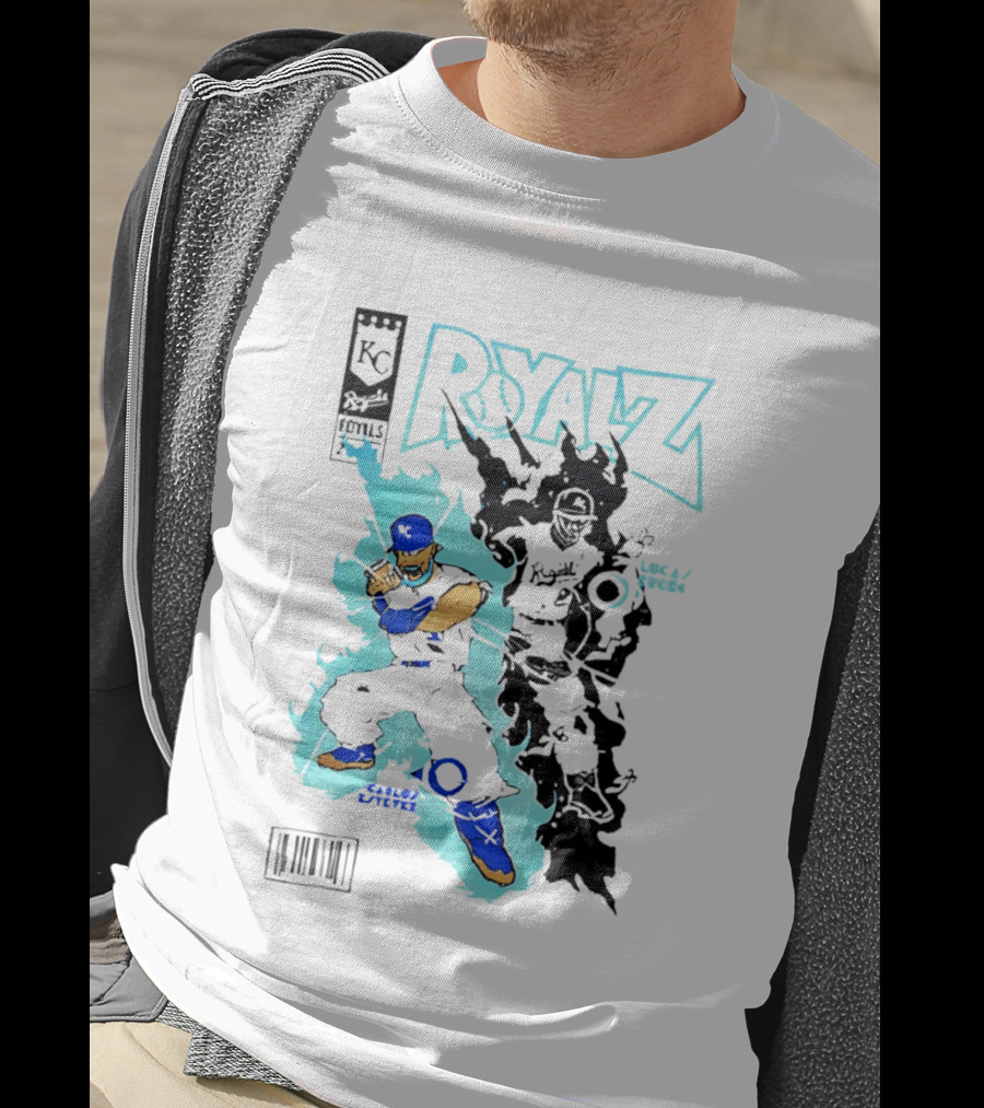 KC Royals Estévez Erceg Royalz Cartoon Baseball T-Shirt