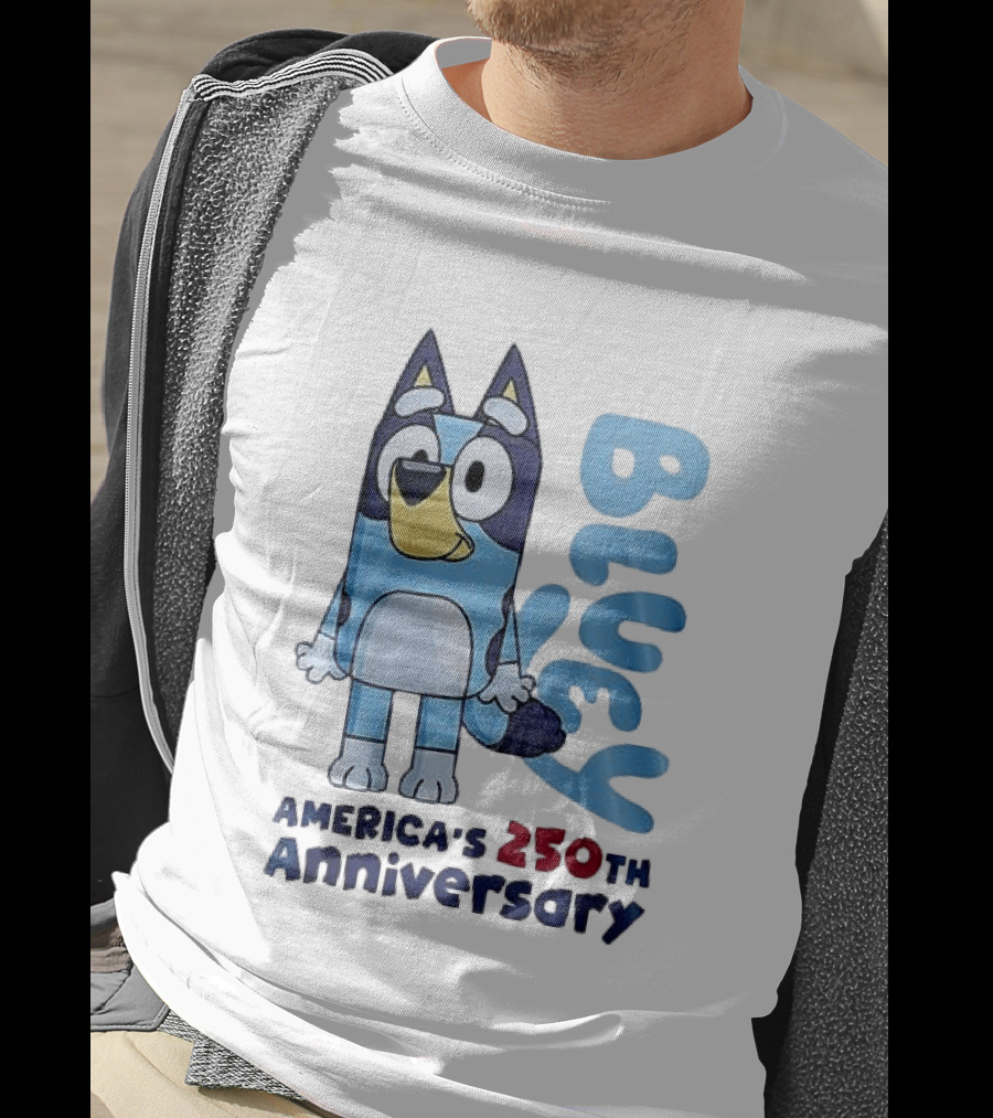 Bluey America's 250th Anniversary Celebrating Little Moments Big Freedom T-Shirt