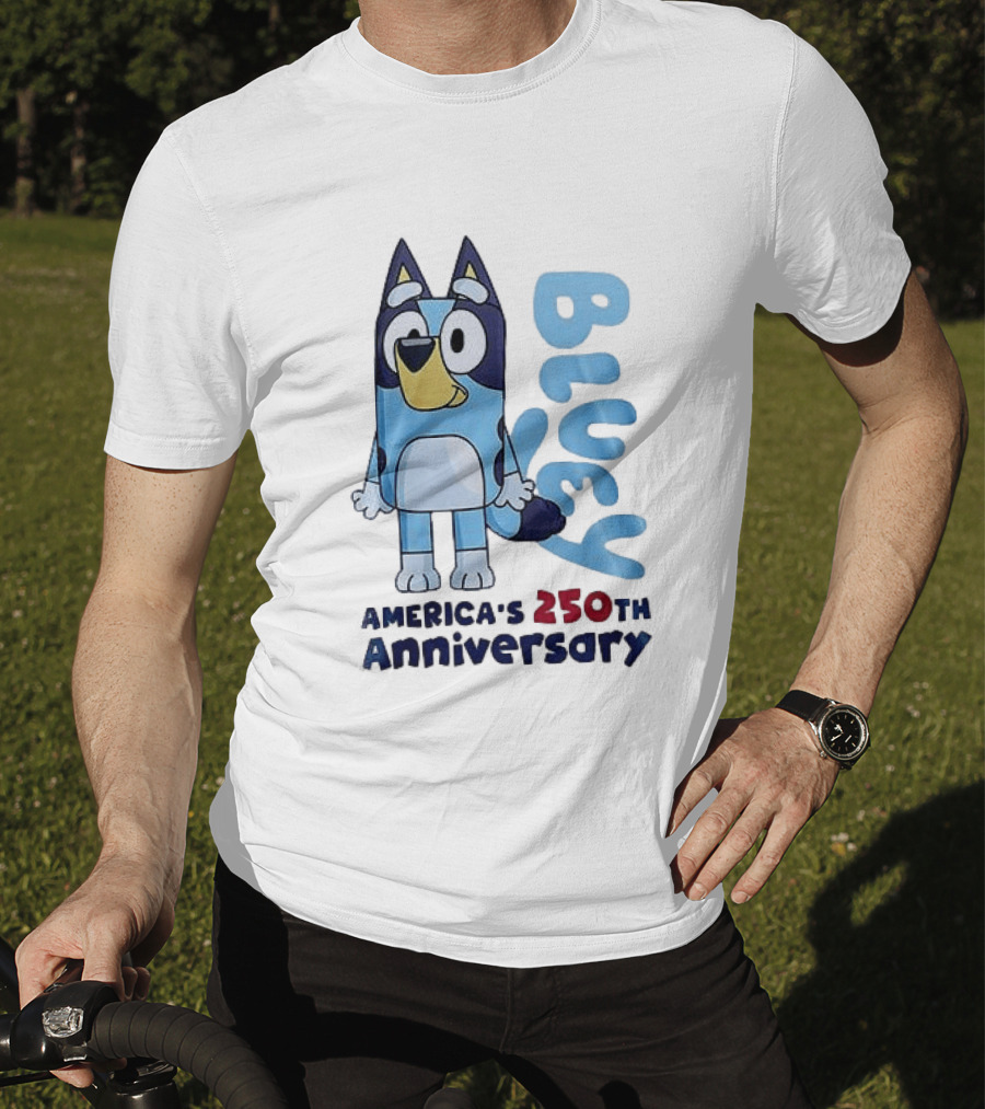 Bluey America's 250th Anniversary Celebrating Little Moments Big Freedom T-Shirt