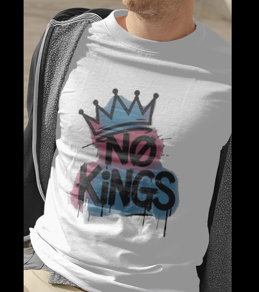 No Kings Day Graffiti Crown Street T-Shirt