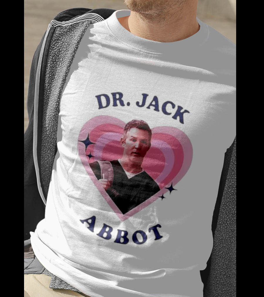 Dr. Jack Abbot Heart Retro Style Pink And Blue T-Shirt