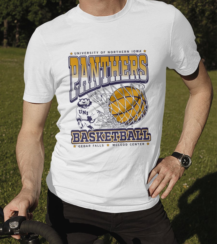 University Of Northern Iowa Panthers Basketball Cedar Falls McLeod Center UNI Panthers T-Shirt