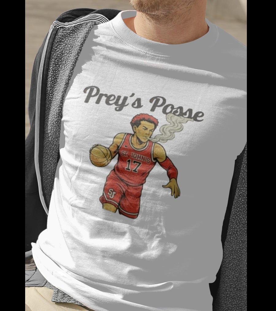 Prey's Posse St. John's Basketball 17 Smoky Dunk T-Shirt