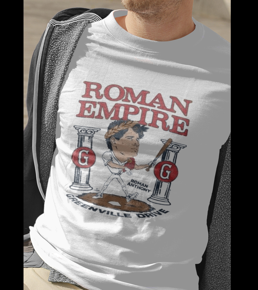 Roman Empire Greenville Drive Roman Anthony Baseball Player T-Shirt