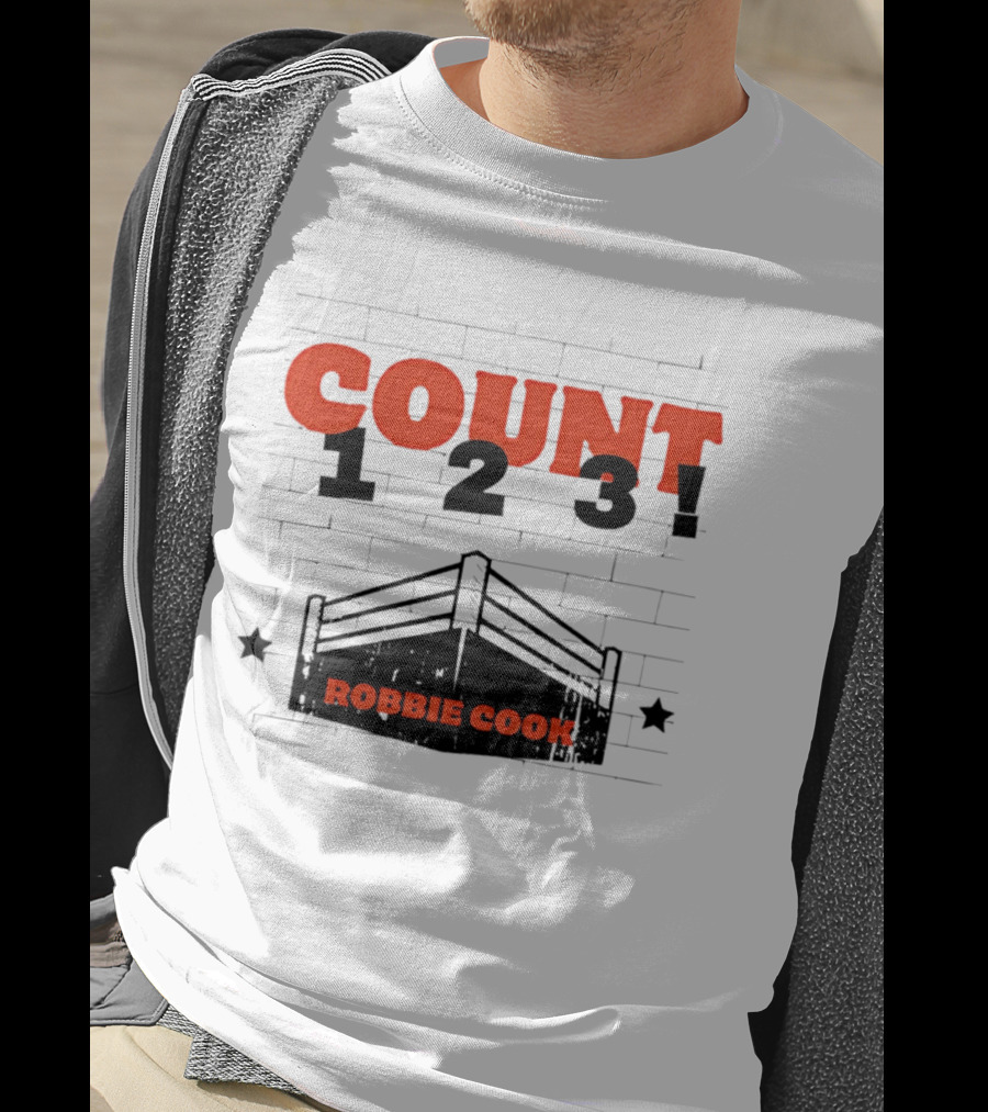 Robbie Cook Count 1 2 3 Boxing Ring T-Shirt