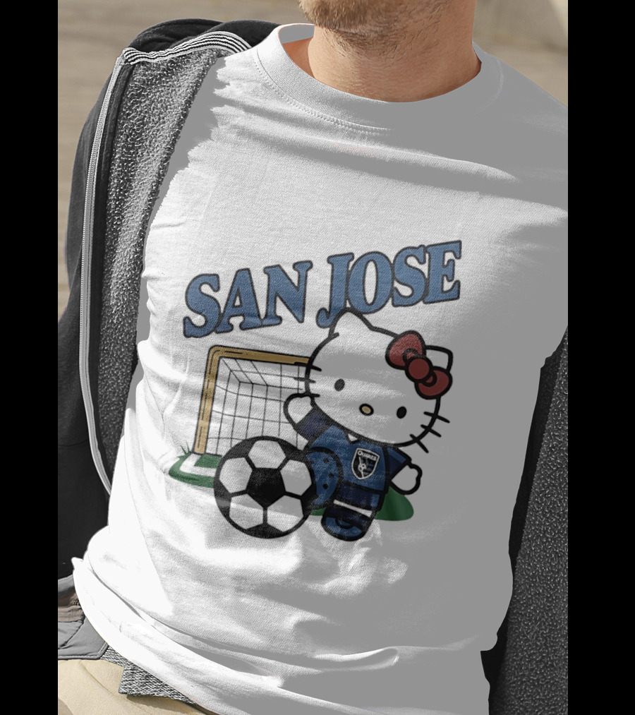 San Jose Earthquakes FC Hello Kitty Soccer Collaboration T-Shirt