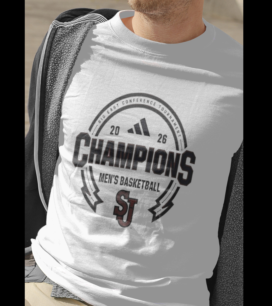 St John's Red Storm Big East Champions 2026 Men's Basketball T-Shirt