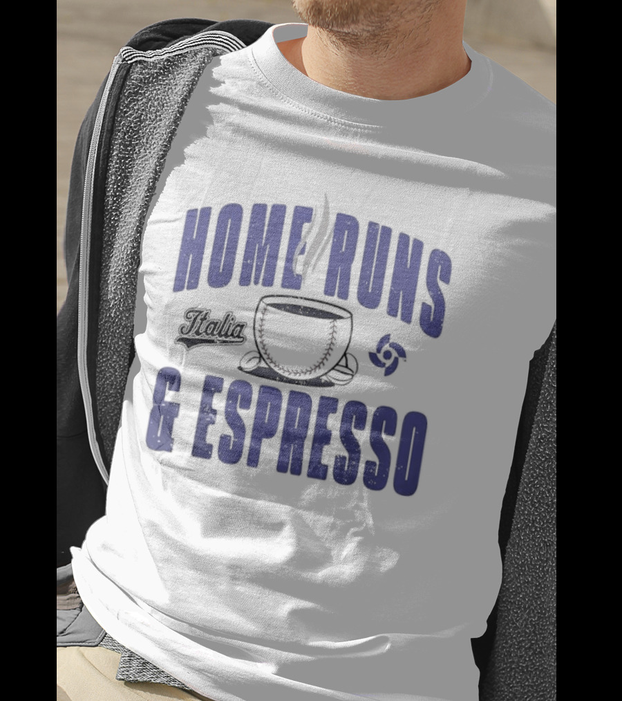 Italy Baseball Classic 2026 Home Runs & Espresso T-Shirt