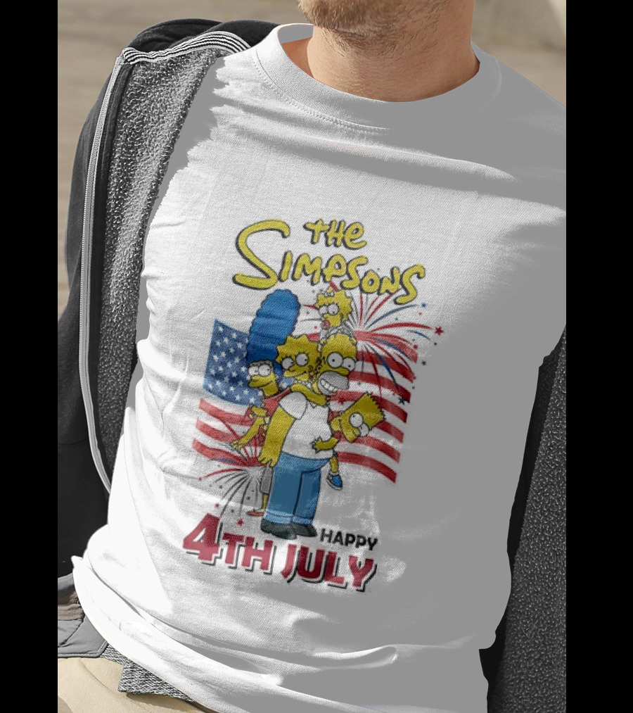 The Simpsons 4th July 250th USA Anniversary Celebration T-Shirt