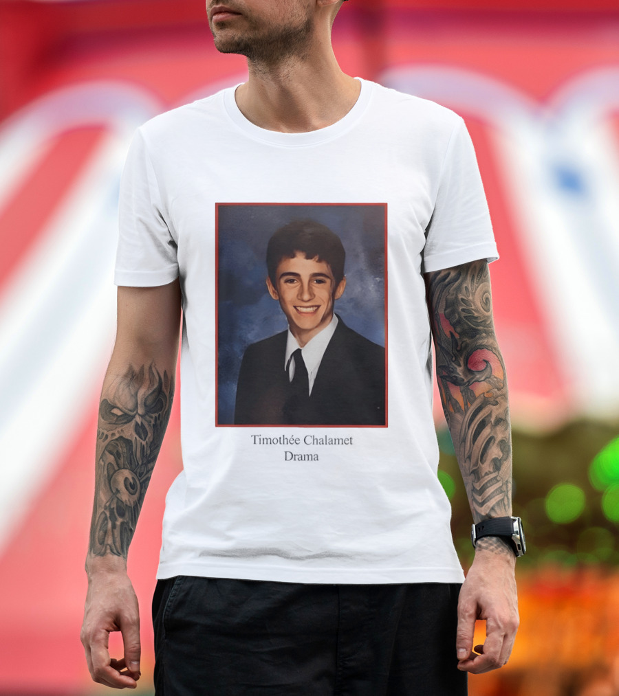 Timothee Chalamet Yearbook Photo 90s T-Shirt